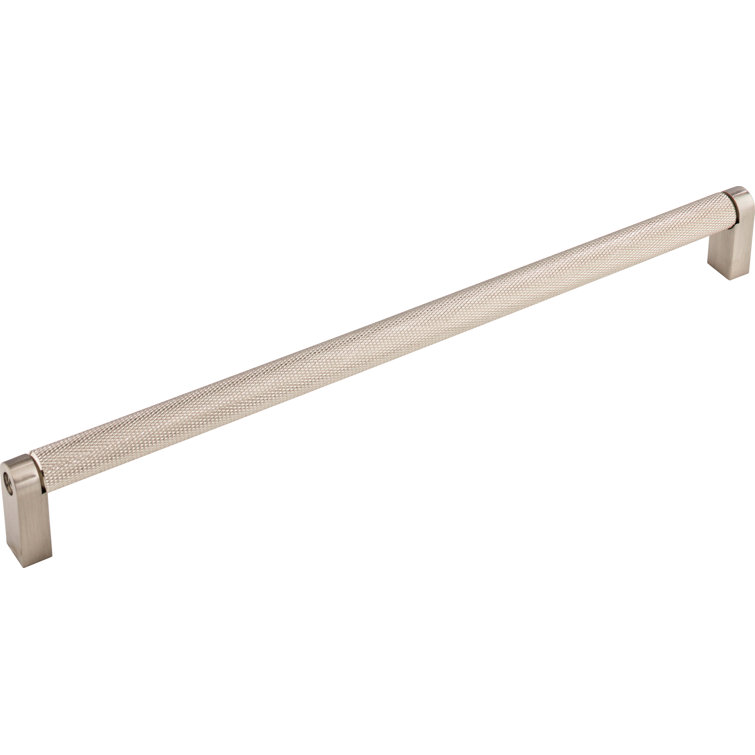 Brushed Nickel 18" Modern Industrial Appliance Pull