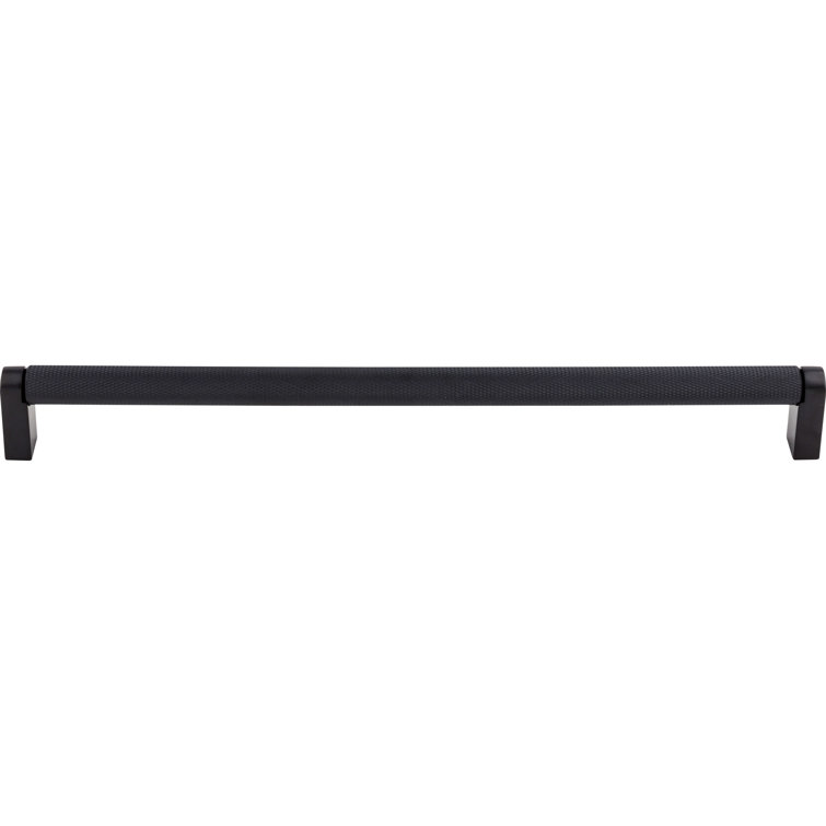 Flat Black 30" Steel Modern Industrial Bar Pull