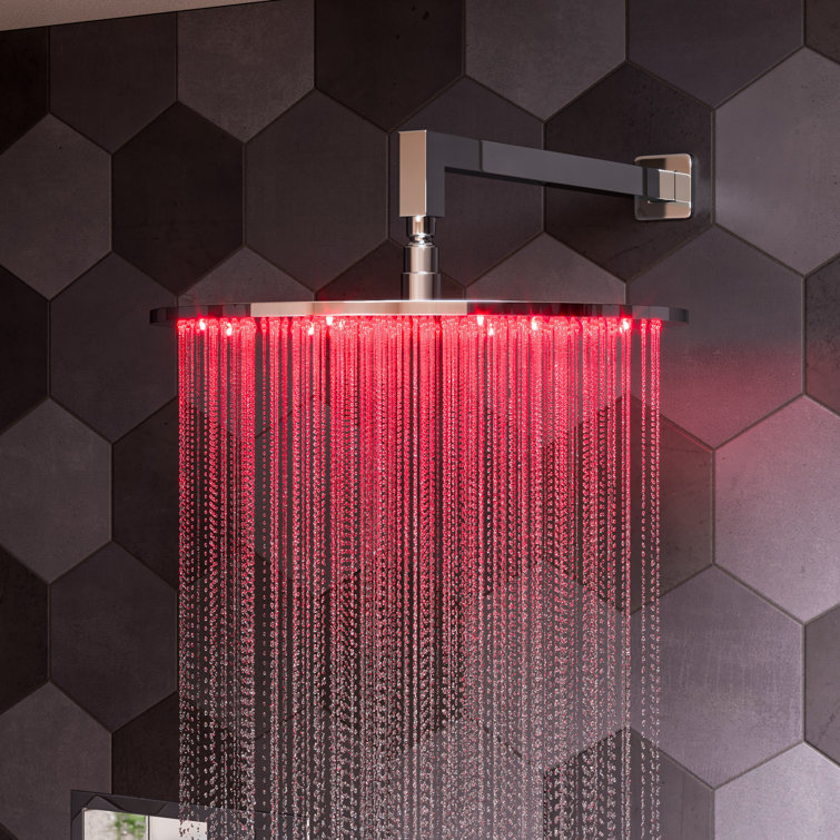 Polished Chrome 16" Square Wall Shower Arm