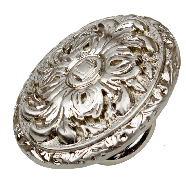 Brushed Nickel Oval Cabinet Knob Multipack with Mounting Hardware