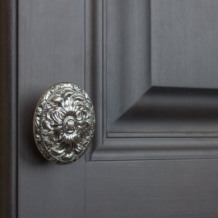 Brushed Nickel Oval Cabinet Knob Multipack with Mounting Hardware