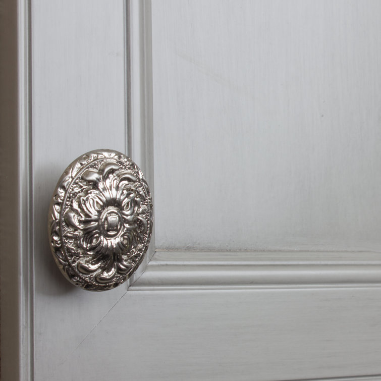Brushed Nickel Oval Cabinet Knob Multipack with Mounting Hardware