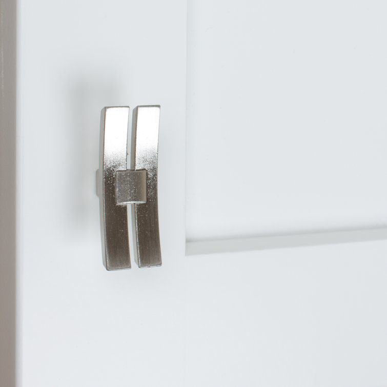 6-inch Brushed Nickel Industrial T-Handle Cabinet Knob Set