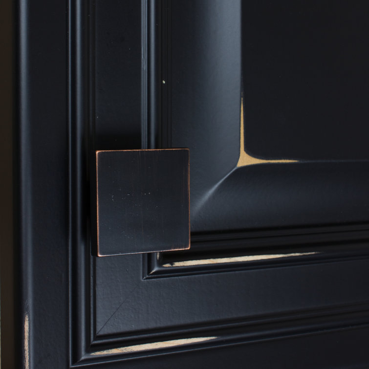 Oil Rubbed Bronze Modern Square Cabinet Knobs, 1.5-inch, Pack of 10