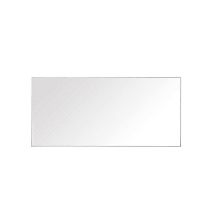 Elegant Gold 59'' Stainless Steel Rectangular Vanity Mirror