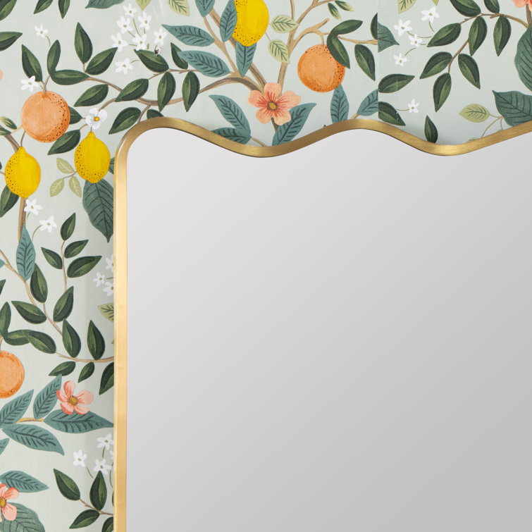 Classic Gold Metal Framed Rectangular Wall Mirror