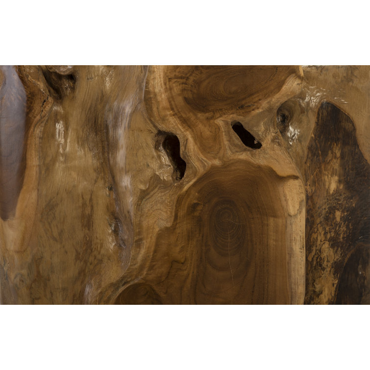 Modern Reclaimed Teak Wood Square Accent Table