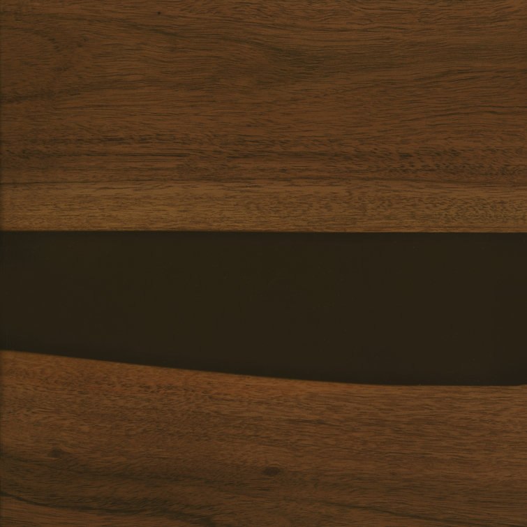 Rundle 68.9'' Brown Wood and Black Resin Sideboard