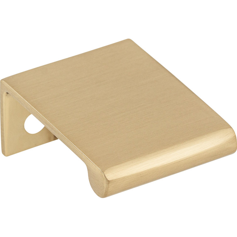 Honey Bronze Polished Finger Pull with Mounting Hardware