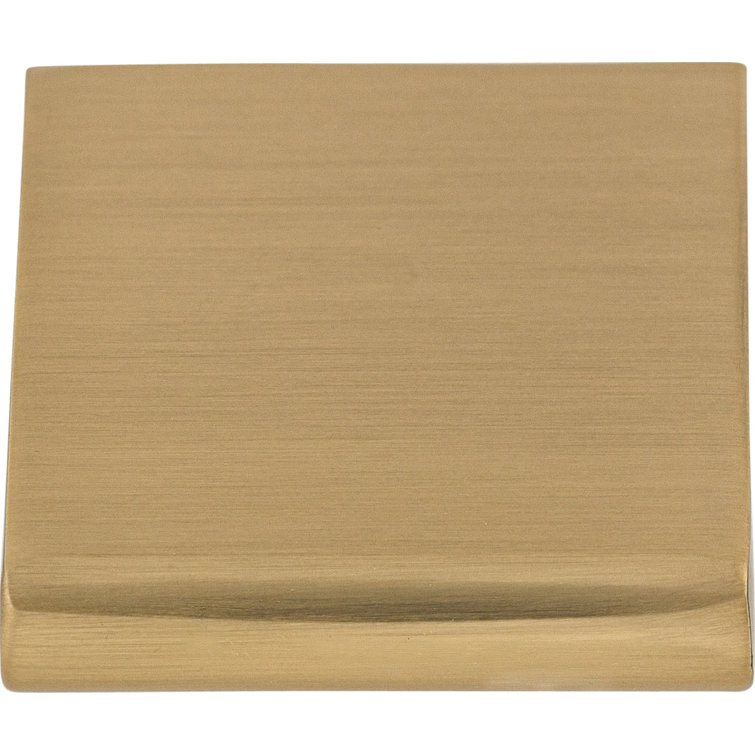 Honey Bronze Polished Finger Pull with Mounting Hardware
