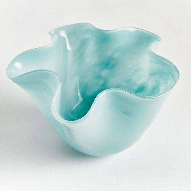 Ciela Handmade Light Blue Glass Decorative Bowl