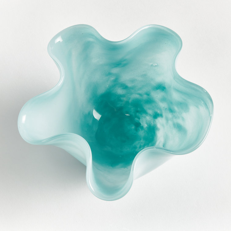 Ciela Handmade Light Blue Glass Decorative Bowl