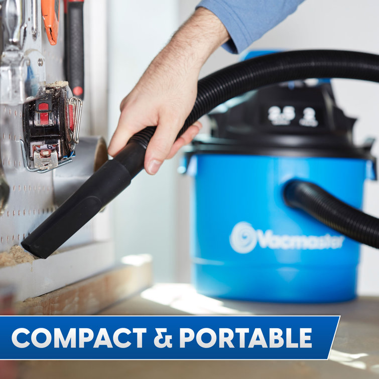 Vacmaster 2.5 Gallon Blue Wet/Dry Wall Mount Vacuum