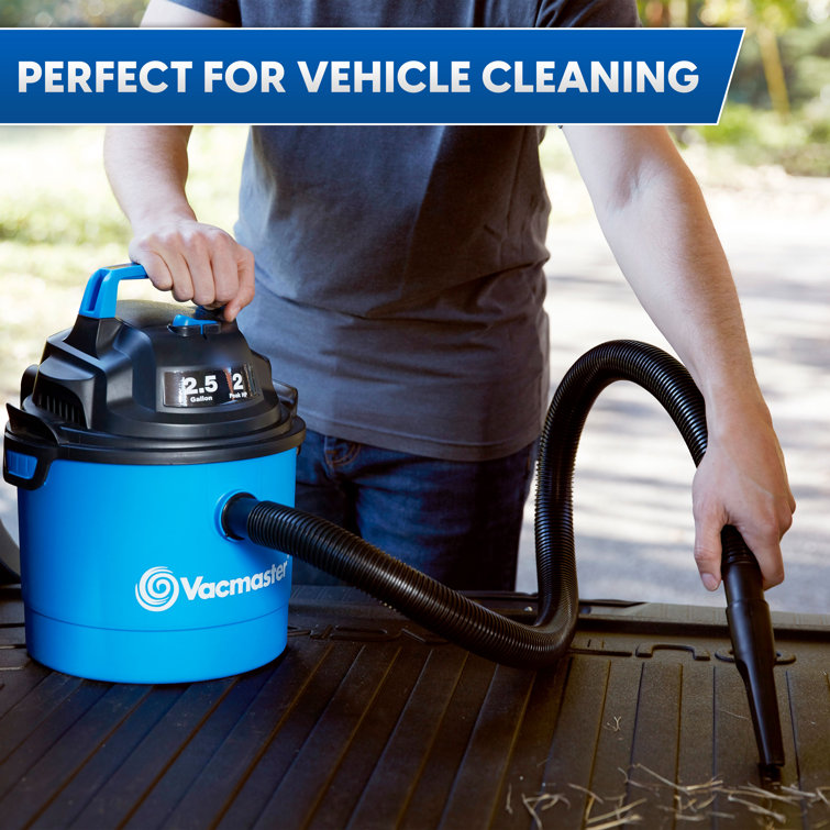 Vacmaster 2.5 Gallon Blue Wet/Dry Wall Mount Vacuum