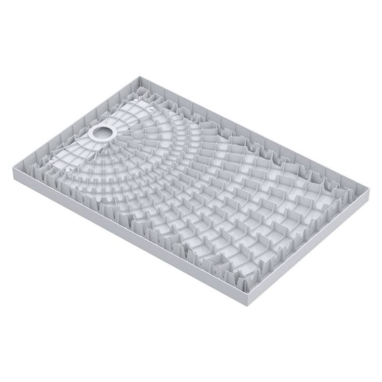 Bristol 48" x 32" Chrome Framed Rectangular Shower Kit