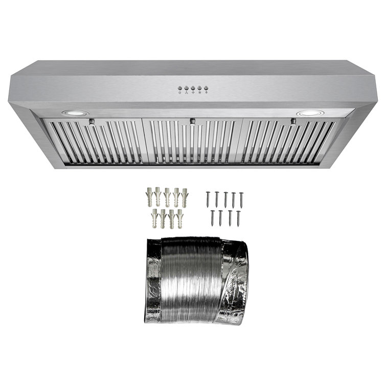 Cosmo 36" Stainless Steel Under Cabinet Range Hood with LED Lights