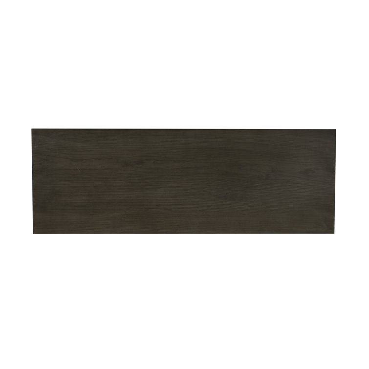 Willow 40" Teal Blue and Smoke Farmhouse Solid Wood Bench