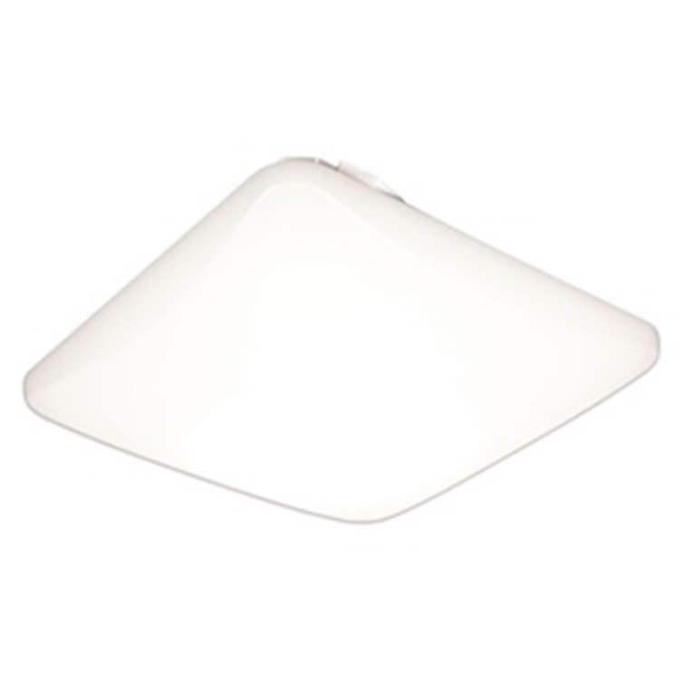 Sleek Contemporary 14" White LED Flush Mount Ceiling Light