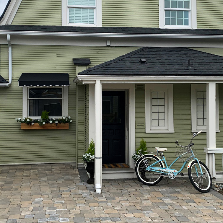 Black Aluminum and Acrylic Fixed Window/Door Awning
