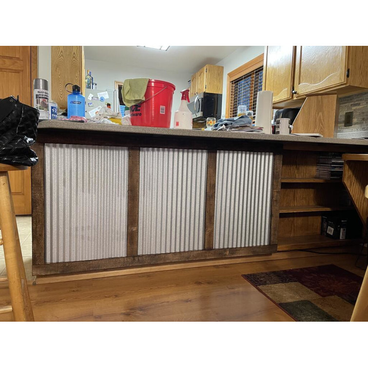 Galvalume Silver 24in x 36in Corrugated Metal Wall Panel