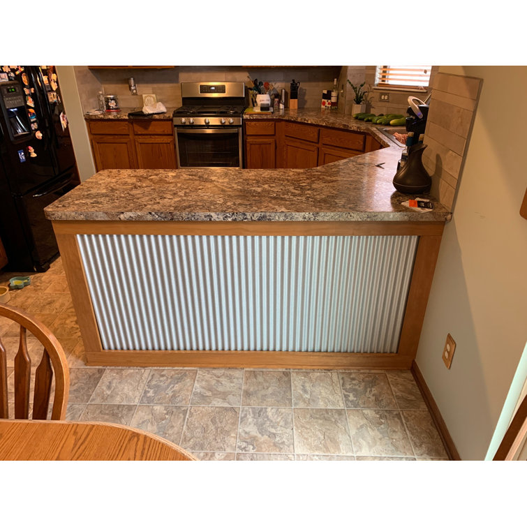 Galvalume Silver 24in x 36in Corrugated Metal Wall Panel