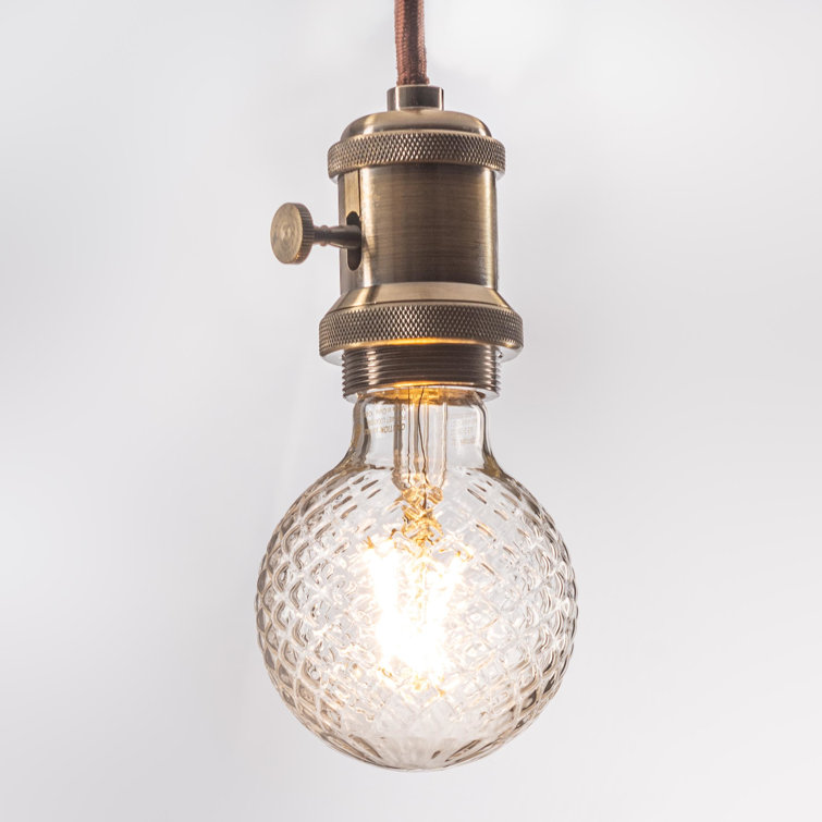 Clear Cut Glass G25 Dimmable Decorative LED Light Bulbs, Pack of 6