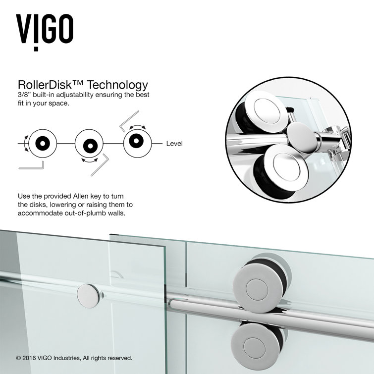 Elan 72" Frameless Sliding Tub Door with Clear Glass