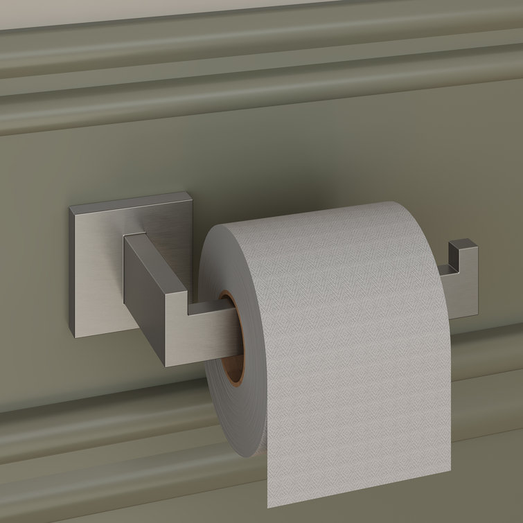 Brushed Nickel 4-Piece Bathroom Hardware Set with Towel Bar