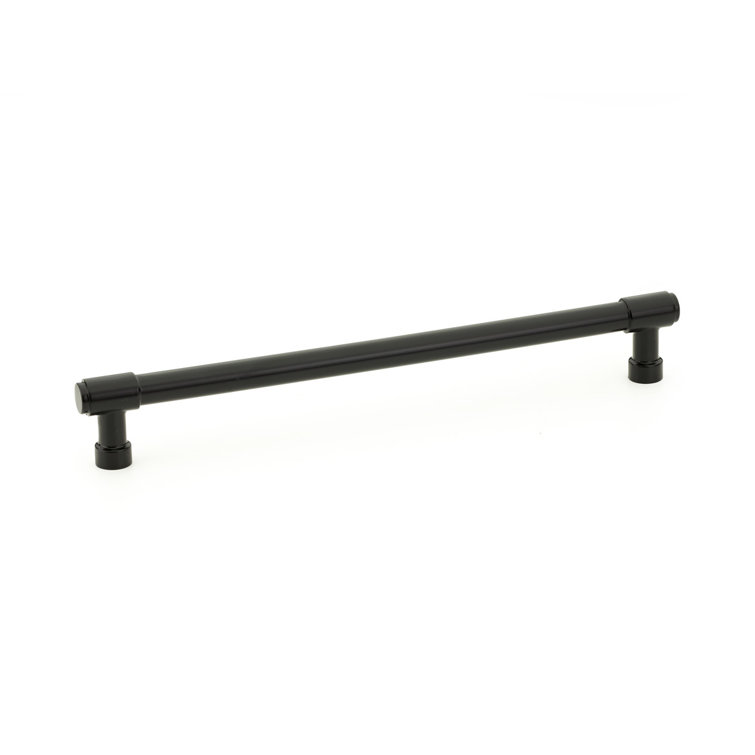 8" Flat Black Industrial Modern Cabinet Pull