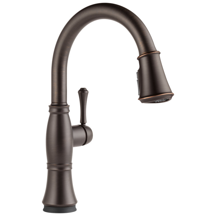 Venetian Bronze 16" Touchless Pull Down Kitchen Faucet with Ceramic Disc Valve