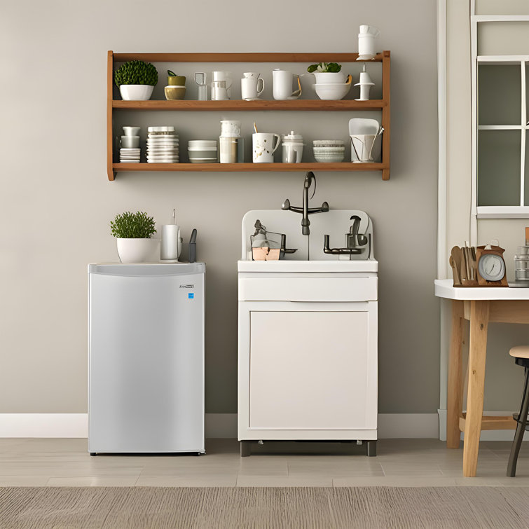 Compact Stainless Steel Upright Freezer with Reversible Door, 3.1 cu.ft.