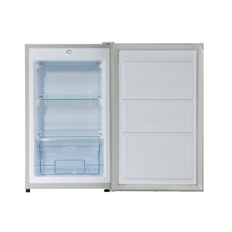 Compact Stainless Steel Upright Freezer with Reversible Door, 3.1 cu.ft.
