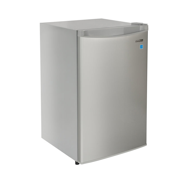 Compact Stainless Steel Upright Freezer with Reversible Door, 3.1 cu.ft.