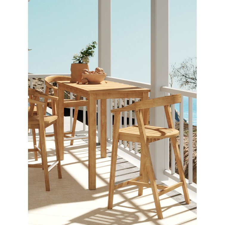 Mirador Rectangular Brown Teak Outdoor Dining Table