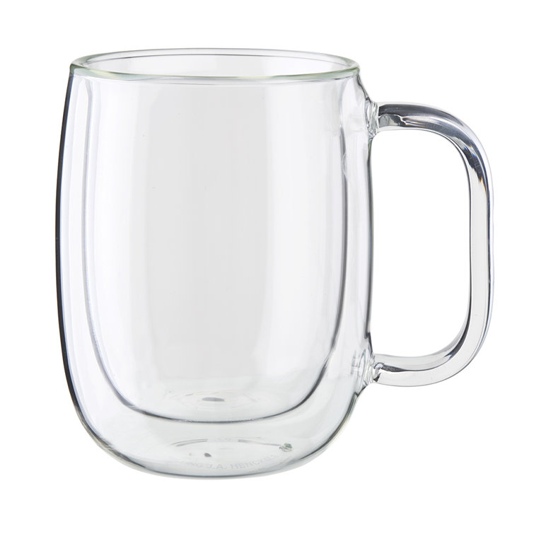 Clear Double-Wall Glass 8-Piece Mug Set