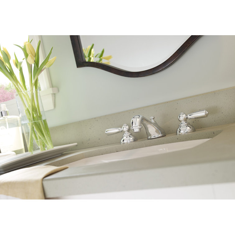 Allura Chrome 2-Handle Mid-Arc Widespread Bathroom Faucet