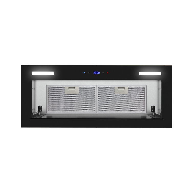 Streamline 28" Stainless Steel and Black Insert Range Hood