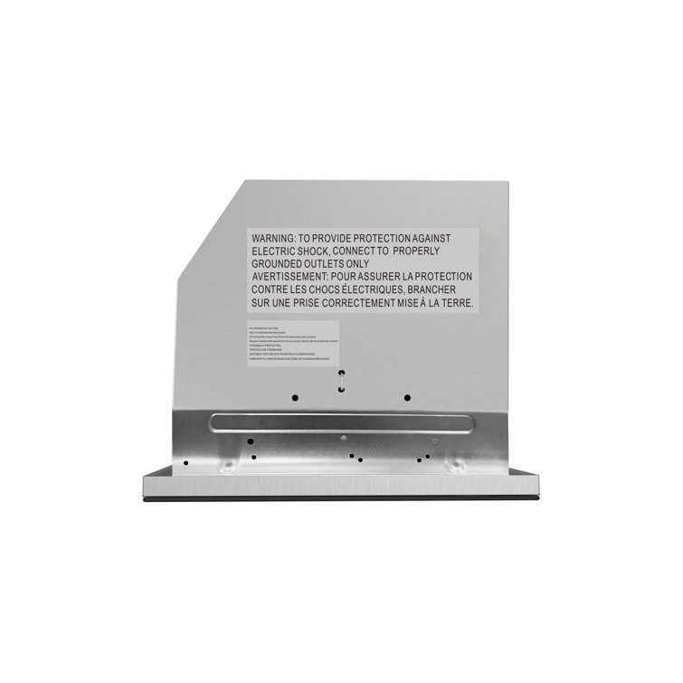 Streamline 28" Stainless Steel and Black Insert Range Hood