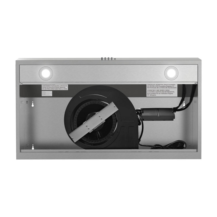 Streamline 36" Stainless Steel Under Cabinet Range Hood with LED Lights