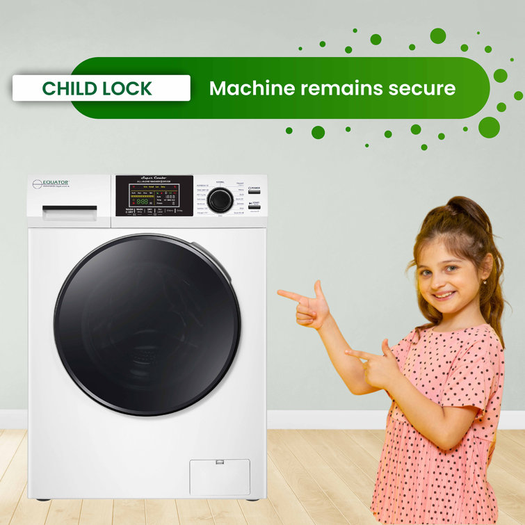 White 1.62cf Ventless All-in-One Washer Dryer with LED Control Panel