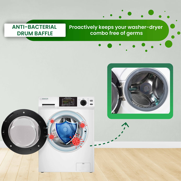 White 1.62cf Ventless All-in-One Washer Dryer with LED Control Panel