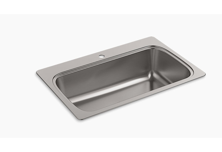 Verse 33" Stainless Steel Single Bowl Kitchen Sink