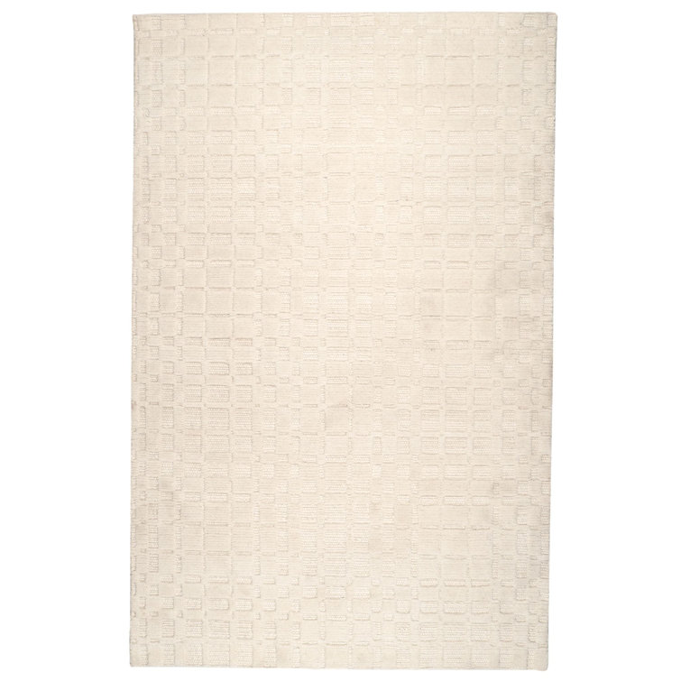 Isadora Ivory Handwoven Wool 8' x 10' Area Rug