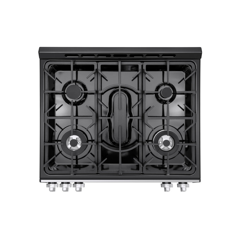 30-inch Stainless Steel Freestanding Gas Range with Convection and Self-Cleaning