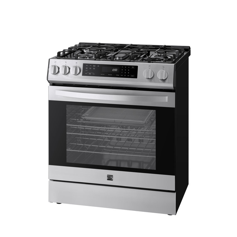 30-inch Stainless Steel Freestanding Gas Range with Convection and Self-Cleaning