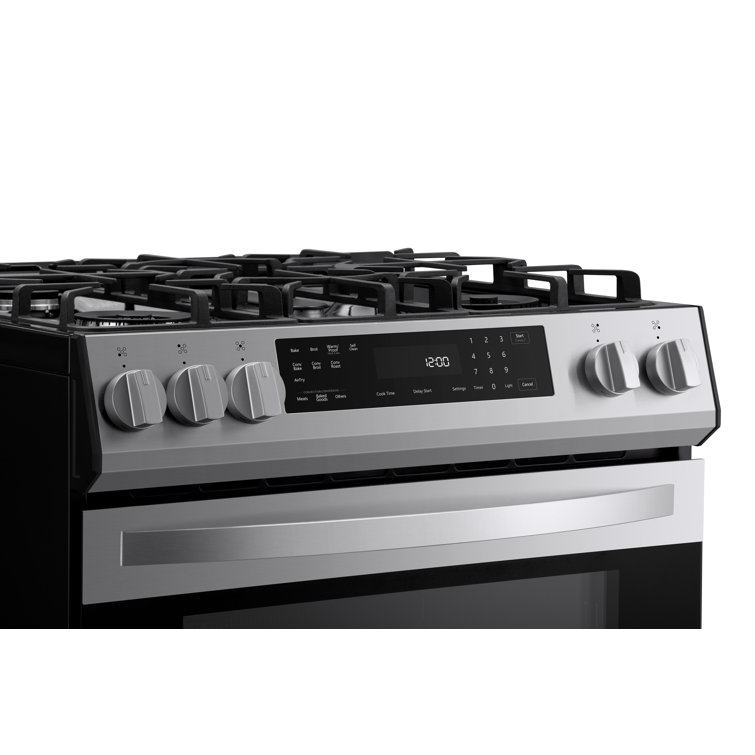 30-inch Stainless Steel Freestanding Gas Range with Convection and Self-Cleaning