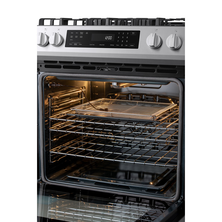 30-inch Stainless Steel Freestanding Gas Range with Convection and Self-Cleaning