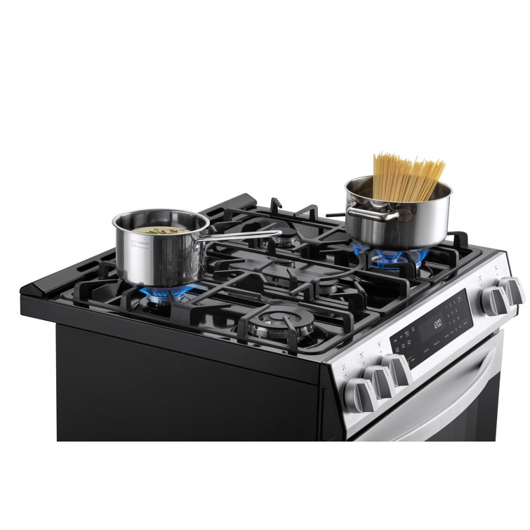 30-inch Stainless Steel Freestanding Gas Range with Convection and Self-Cleaning