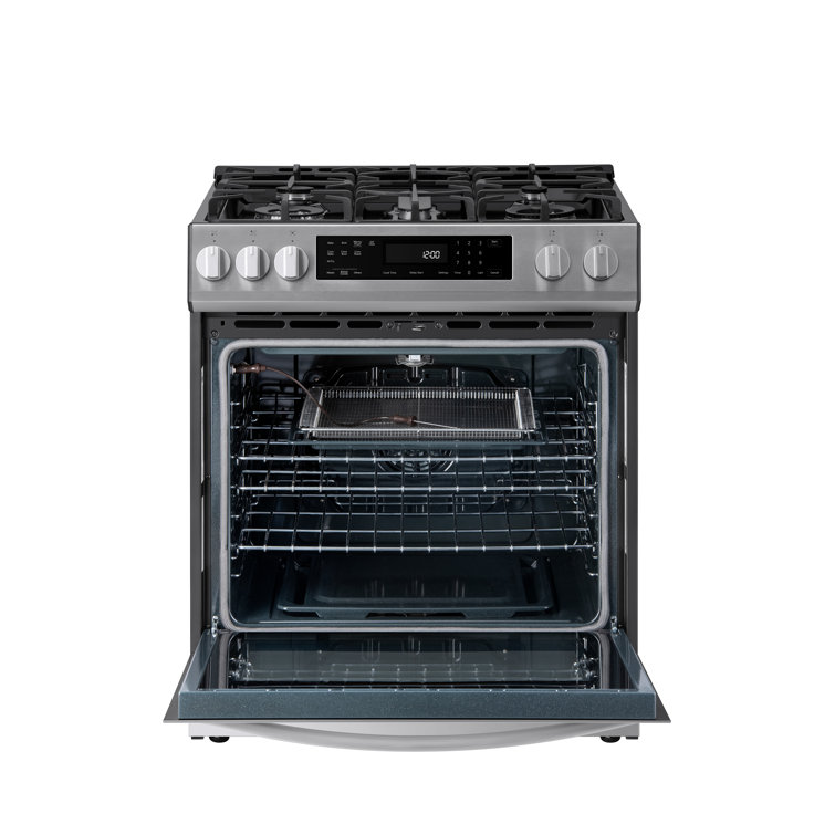30-inch Stainless Steel Freestanding Gas Range with Convection and Self-Cleaning