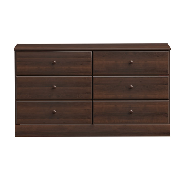Espresso 55'' Horizontal Double Dresser with Extra Deep Drawers